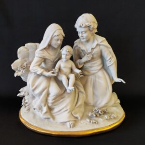Sacra Famiglia in porcellana biscuit