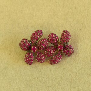 Spilla argento 925, rubizioisite