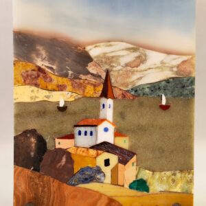 Paesaggio lago di montagna