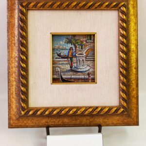 Micromosaico in vetro filato di Murano