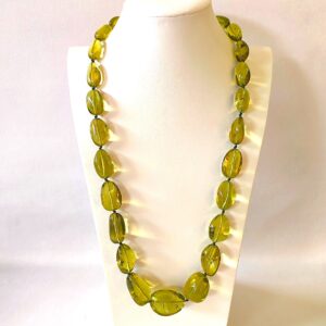 Collana ambra verde