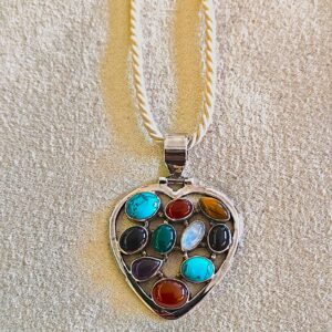 Ciondolo argento 925 con pietre dure