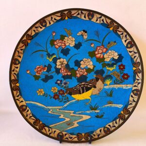 Vecchio piatto cloisonné