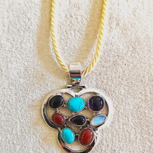 Ciondolo argento 925 con pietre dure