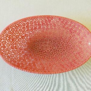 Piattino ovale rosa
