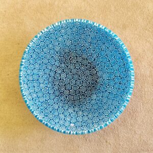 Piattino tondo azzurro